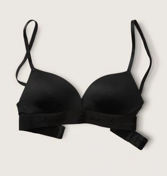 Бюстгальтер Victoria's Secret Pink WEAR EVERYWHERE PUSH-UP WIRELESS BRA Чорний 36C (80C)