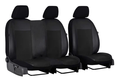 Авточехлы комбинированные Pok-ter Unico 1+2 Volkswagen T4 1990-2003 эко кожа + алькантара с черной вставкой