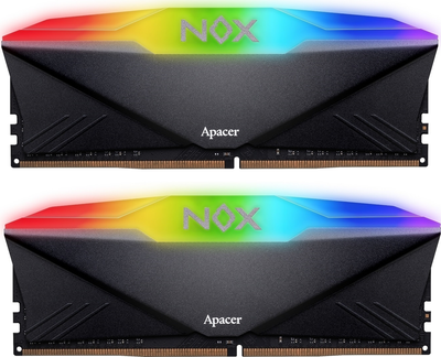 Оперативная память Apacer DDR4-3200 32768MB PC4-25600 (Kit of 2x16384) NOX RGB Black (AH4U32G32C28YNBAA-2)
