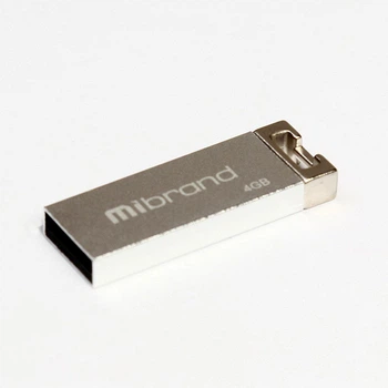 Флешка для ноутбука Flash Mibrand USB 2.0 Chameleon 4Gb Silver (MI2.0/CH4U6S)