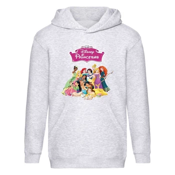 Худи Принцессы Дисней детское (Princess 003) серое, размер 116