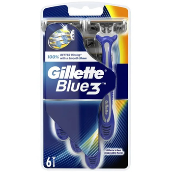 Станок одноразовий Gillette Blue 3 6 шт (7702018020294)