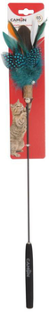 Zabawka dla kotów Camon z piórami i dzwoneczkiem 65 cm (8019808211633)