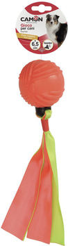 Іграшка для собак Camon М'яч зі стрічкою та звуком 23 см (8019808222745)