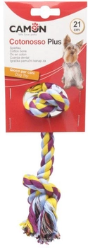 Жувальна іграшка для собак Camon Шнур 2 вузла 40 см (8019808196596)