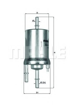 Фильтр топливный Knecht KL156/1 MAHLE (KL1561)