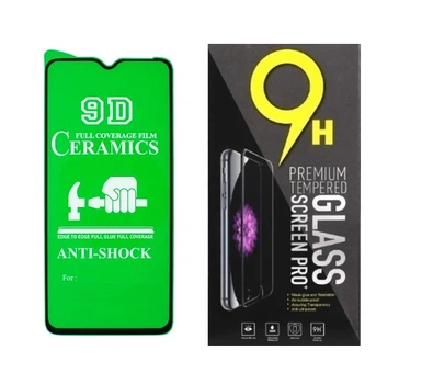 Протиударна захисна плівка Ceramics для One Plus 7T, OnePlus 7T (HD1901, HD1903, HD1900, HD1907, HD1905) з чорною рамкою, глянцева