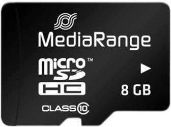 Карта пам'яті MediaRange microSDHC 8GB Class 10 + SD адаптер MR957 (4260283113521)