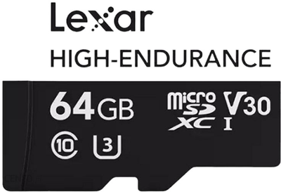 Карта пам'яті Lexar High-Endurance microSDXC 64GB (LMSHGED064G-BCNNG)