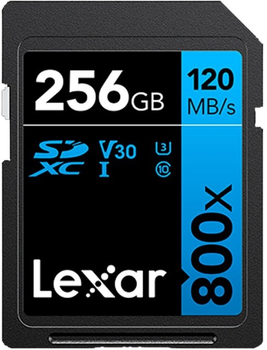 Карта пам'яті Lexar High-Performance 800x SDXC 256GB (LSD0800256G-BNNNG)