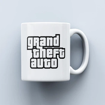 Чашка з логотипом гри GTA Grand Theft Auto 330 мл