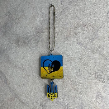 Декоративна підвіска в машину на дзеркало №9 13х7 см