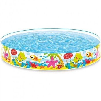 Круглый каркасный бассейн Intex 56451 "Весёлый пляж". Размером 152x25см, объём 370л