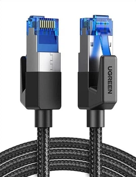 Високошвидкісний інтернет-кабель UGREEN Cat 8 Lan круглий мережевий шнур патч-корд з обплетенням RJ45 1 м (NW153)