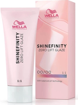 Krem farba do włosów bez utleniacza Wella Professionals Shinefinity Zero Lift Glaze 00-00 Crystal Glaze Booster 60 ml (4064666057361)