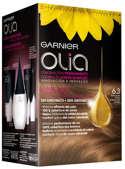 Перманентна крем-фарба для волосся з окислювачем Garnier Olia Permanent Coloring 7.3 Golden Dark Blonde 54 мл (3600541234925)