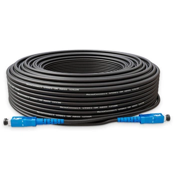 Самонесущий внешний патч-корд NanoConnect ADSS SC/UPC-SC/UPC Черный HDPE, Singlemode G.652.D (SM), Simplex, 4,4мм - 100 м