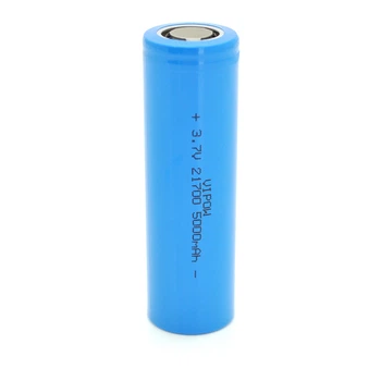 Акумулятор 21700 Li-Ion Vipow ICR21700 FlatTop 5000mAh 3.7V Blue довговічний