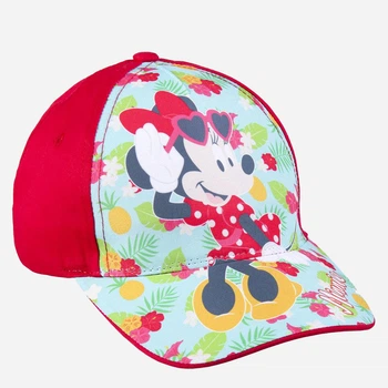Детская бейсболка для девочки Disney Minnie 2200009020 53 см Красная (8445484094534)