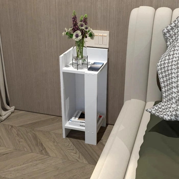 Тумбочка Osby з відкритою полицею 60х26,6х25 см Білий колір, мінімалізм для спальні