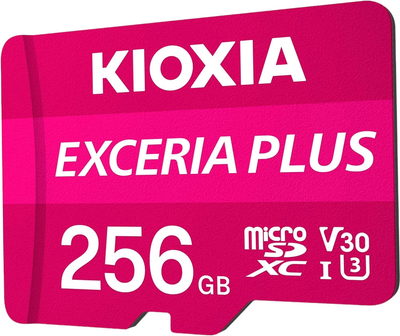 Karta pamięci Kioxia Exceria Plus MicroSDXC 256 Gb Class 10 Uhs-I z adapterem (LMPL1M256GG2)