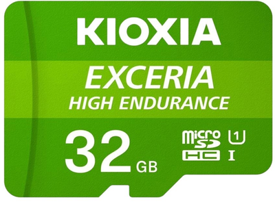 Карта памяти Kioxia Exceria High Endurance microSDHC 32 GB Class 10 UHS-I (LMHE1G032GG2)