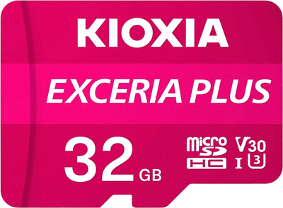 Карта памяти Kioxia Exceria Plus 32 GB MicroSDHC Class 10 UHS-I (LMPL1M032GG2)