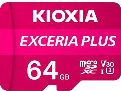 Карта памяти Kioxia Exceria Plus MicroSDXC 64 GB (LMPL1M064GG2)