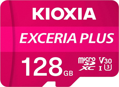 Карта памяти Kioxia Exceria Plus MicroSDXC 128 Gb Class 10 Uhs-I с адаптером (LMPL1M128GG2)
