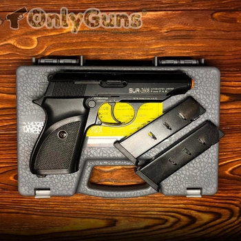 Стартовый пистолет Макарова, ПМ, SUR 2608 + дополнительный магазин, Сигнальный пистолет под холостой патрон 9мм, Шумовой