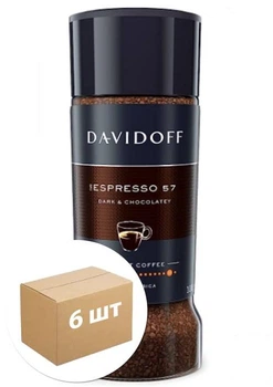 Кофе Espresso стеклянная банка ТМ "Давидоф" 100г упаковка 6 шт (156414)