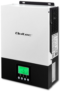 Гібридний інвертор Qoltec 2 кВА (1.5 кВт) 1-фазний (5901878538754)