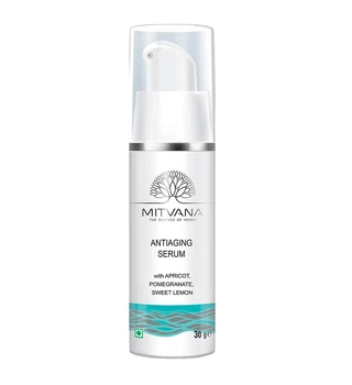 Антивікова сироватка для обличчя Mitvana Anti Ageing Serum with Pomegranate, Apricot, Sweet Lemon 30 мл 8906078540146