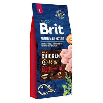 Сухий корм Brit Premium Adult L для дорослих собак великих порід 15 кг