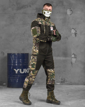 Тактический весенний костюм Горка S олива+мультикам (85895)