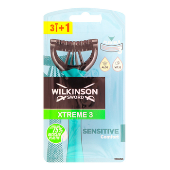 Одноразові станки для гоління Wilkinson Sword Xtreme 3 Sensitive Comfort 3+1 шт (4027800710409)