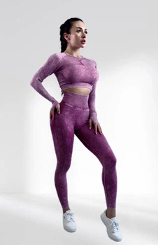Костюм для фитнеса женский LILAFIT лиловый S (LFS000082)