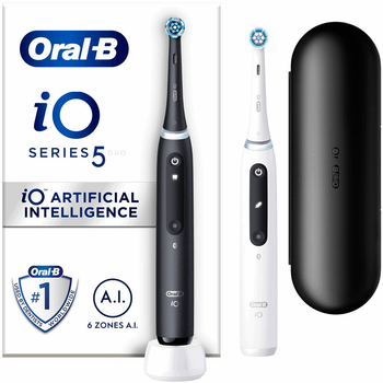 Набор электрических зубный щёток Oral-B iO5 Duo Black UCB and White SC (4210201414841)