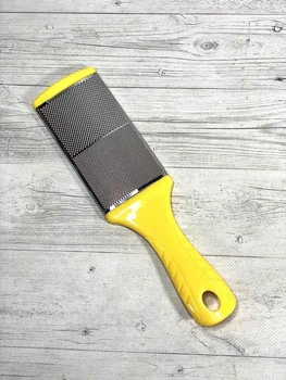 Терка педикюрная двухсторонняя YC-J15, желтая