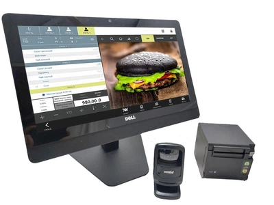 Комплект POS-терминал DELL 3030 (Все в одном) 19" Тач на Проц. i3-4130, 3,4GHZ, ОЗУ 8, SSD 120, c Windows 10. Чековий принтер, Сканер штрихкода, Касовый ящик. Б/У