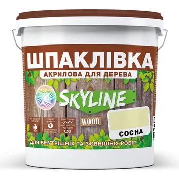 Шпаклівка для Дерева готова до застосування акрилова SkyLine Wood Сосна 1.5 кг