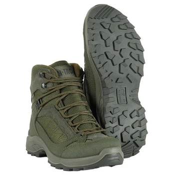 Високі трекінгові черевики M-Tac Осінньо-зимове взуття 45 Зелені (Alop)