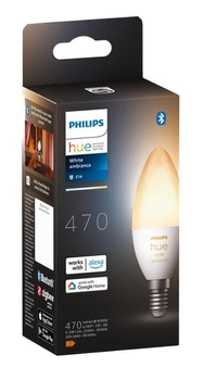 Розумна лампочка Philips Light Bulb E14 5.2 Вт HUE свічка (929002294403/8719514356658)