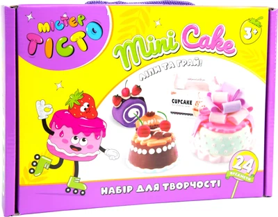 Набір для творчості Strateg Містер тісто Mini Cake українською мовою (41007)(4823113861636)
