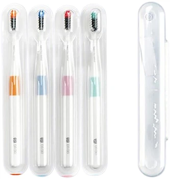 Комплект зубних щіток Xiaomi Dr.Bei Bass Toothbrush 4 щітки + 1 футляр (6970763910080)