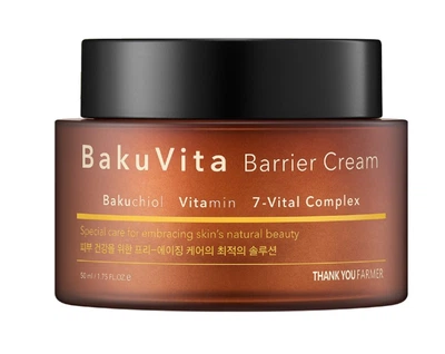 Увлажняющий крем с бакучиолом и витаминами C и E Thank You Farmer BakuVita Barrier Cream 50 мл