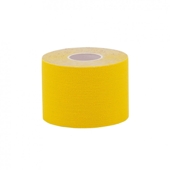 Кінезіо тейп IVN у рулоні 5см х 5м (Kinesio tape) еластичний пластир жовтий