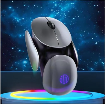 Мышка 2в1 беспроводная Inphic X2 RGB Bluetooth+USB