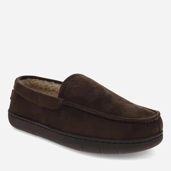 Чоловічі домашні капці утеплені з закритим носком з хутром Levi`s 942578597 46 (13US) 30 см Коричневі (1159802953)