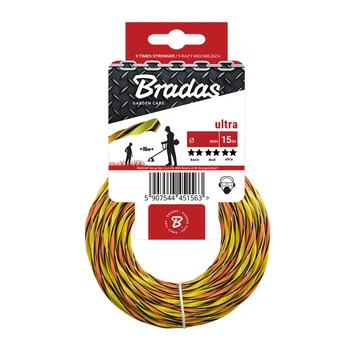 Леска для триммера Bradas ULTRA L3 1,6x15м / карта ZUL3T1615K